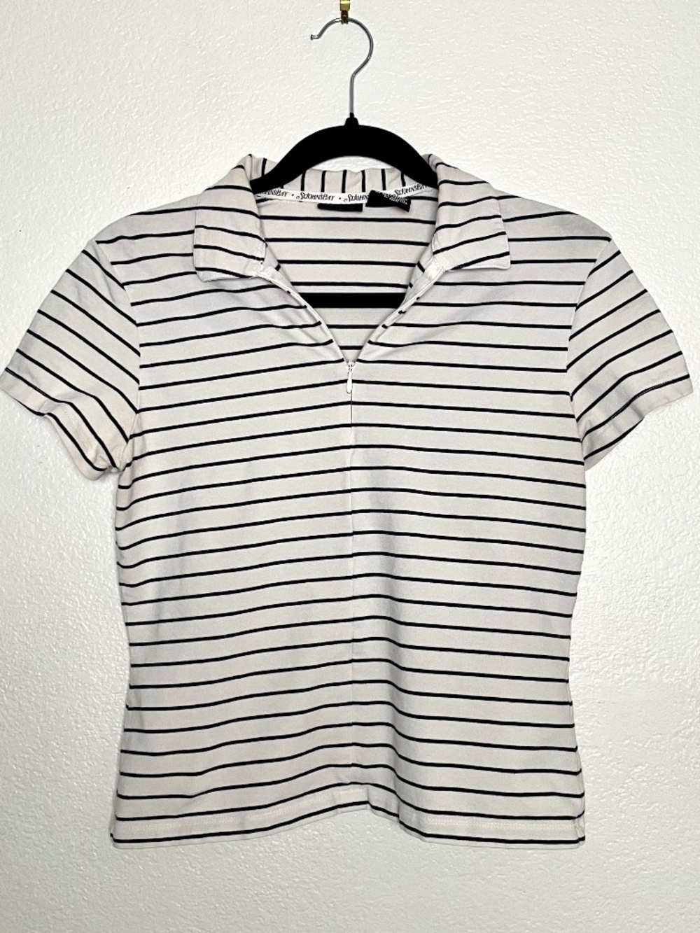 90s Striped St John's Bay Stretch Polo